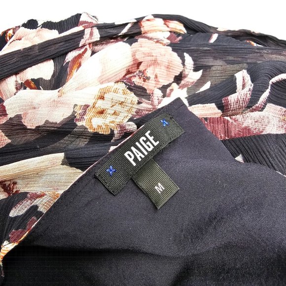PAIGE Maxi Floral Dress Size M Wedding Guest, Wrap Dress - Picture 10 of 12